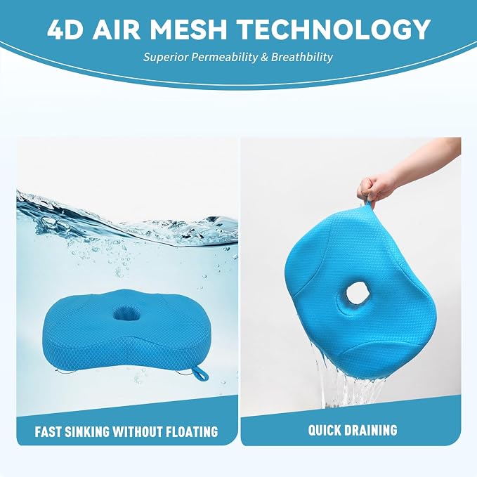 Idle Hippo Hot Tub Booster Seat, Weighted Hot Tub Pillow - Image 3