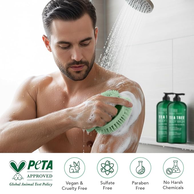 Botanic Hearth Tea Tree Body Wash 2Pack, - Image 4