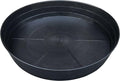25 Inch Extra Large Plant Saucers, Extra-Deep 4.25 in Black Drip Trays by LWALRS