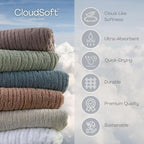 SKL Home CloudSoft Cotton Luxury 2-Piece Hand Towel Set - Image 4