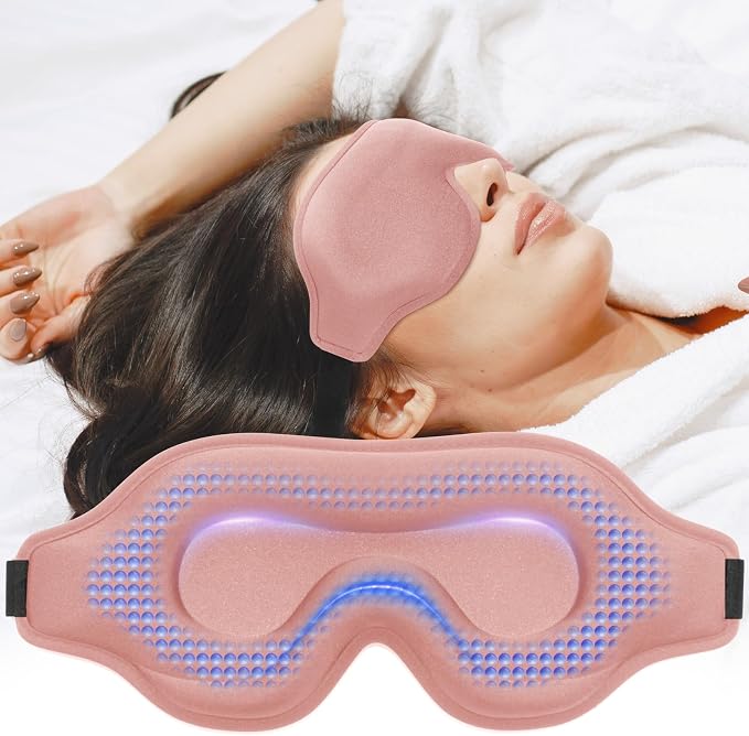 Sleep Eye Mask for Men Women, Weighted Sleeping Mask for Side Sleeper, Travel by AlbatrossHealthNewEngland