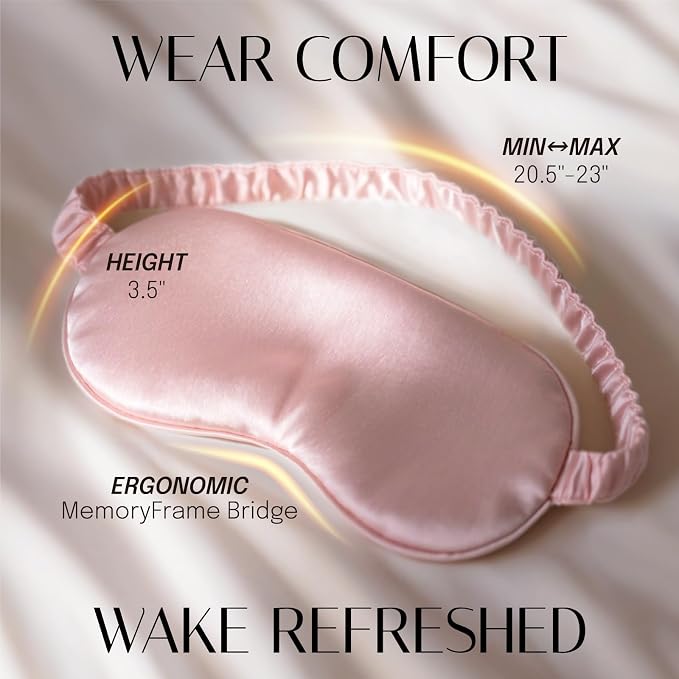 OLESILK Silk Sleep Mask, 100% Mulberry Silk Eye Mask - Image 7