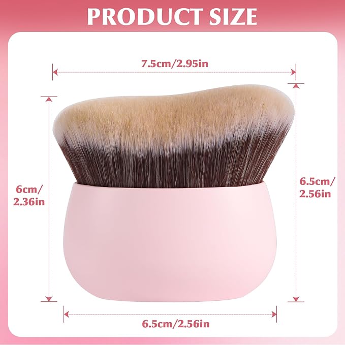 Extra Large Body Makeup Brush, 75mm Wide-headed Body Coverage Applicator - Image 7