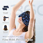 LC-dolida Sleep Mask with Bluetooth Headphones, Extra Large Silk Eye Mask - Image 5