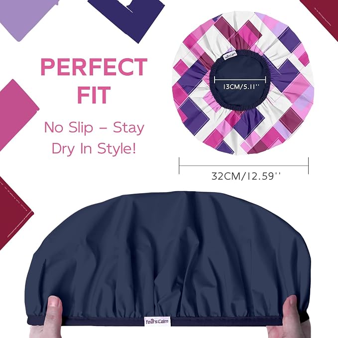 Years calm Waterproof Shower Cap - Image 2