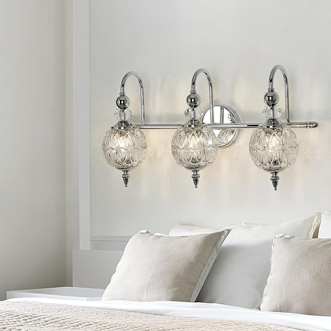 Piepooye Modern Bathroom Light Fixtures Polished Chrome Vanity Light - Image 8