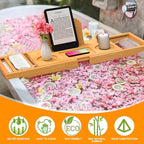 Premium Bamboo Bathtub Tray Caddy - Image 5