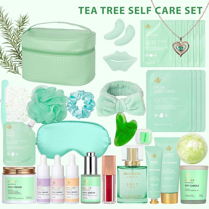 Mothers Day Gifts for Mom, Spa Gift Basket Set for Women, Bath and Body Gift Set - Image 2