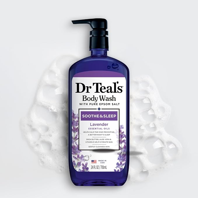 Dr Teal's Body Wash with Pure Epsom Salt, Soothe & Sleep with Lavender - Image 7