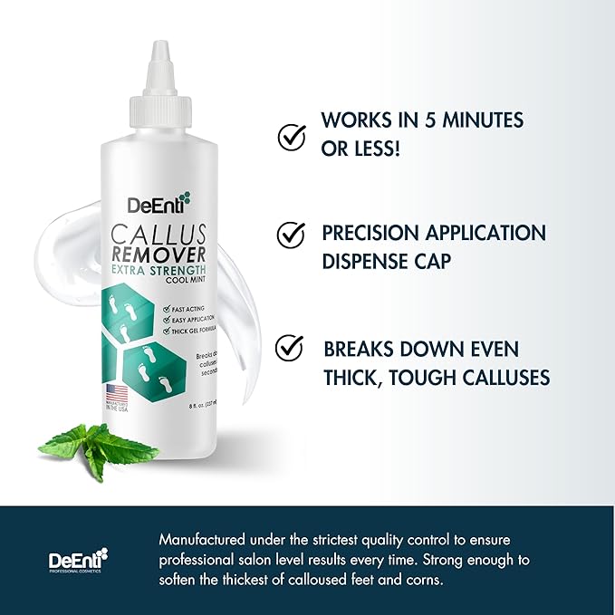 DeEnti Double Pumice Pack, Bundle Includes Mint Scented Callus Remover - Image 2