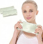 Flexseed Eye Pillow, Hot or Cold Weighted Satin Eye Mask, Microwaveable Moist by SereLune