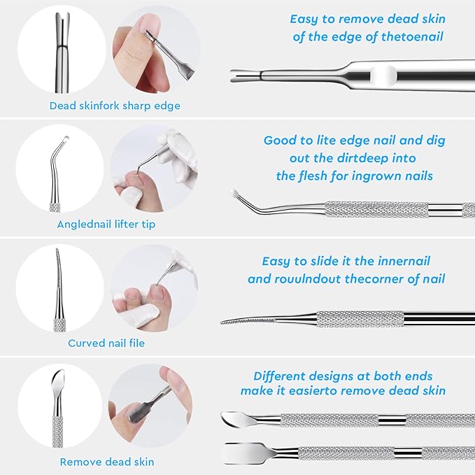 7-Pack Ingrown Toenail Tool Kit - Image 3