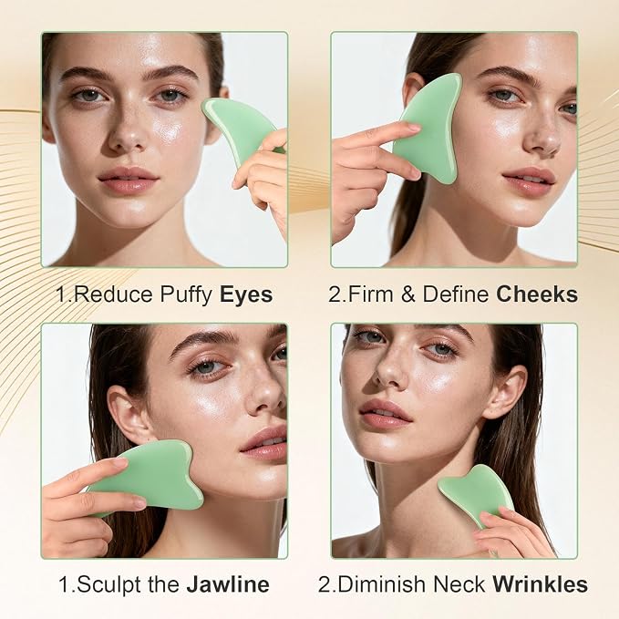 Stainless Steel Muscle Scraper Tool 6 in1 Gua Sha Facial Tools Body Gua Sha - Image 2