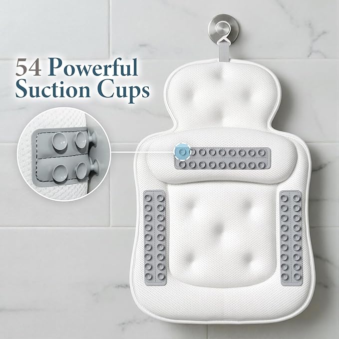 Bath Pillows for Tub, Comfortable Bathtub Cushion for Head and Neck - Image 5