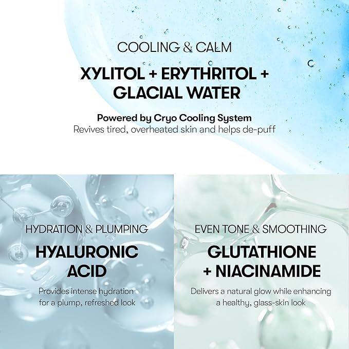 VT COSMETICS Cryo Ice Cool Mask, 30 Sheets, Cooling & De-Puffing Daily Sheet - Image 3