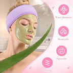 Tigeen 80 Pcs Spa Headband Facial Headbands Bulk Adjustable Hair Wraps - Image 4