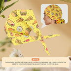 Adjustable Scrub Cap with Buttons & Sweatband, Working Hat with Elastic Tie Back - Image 5