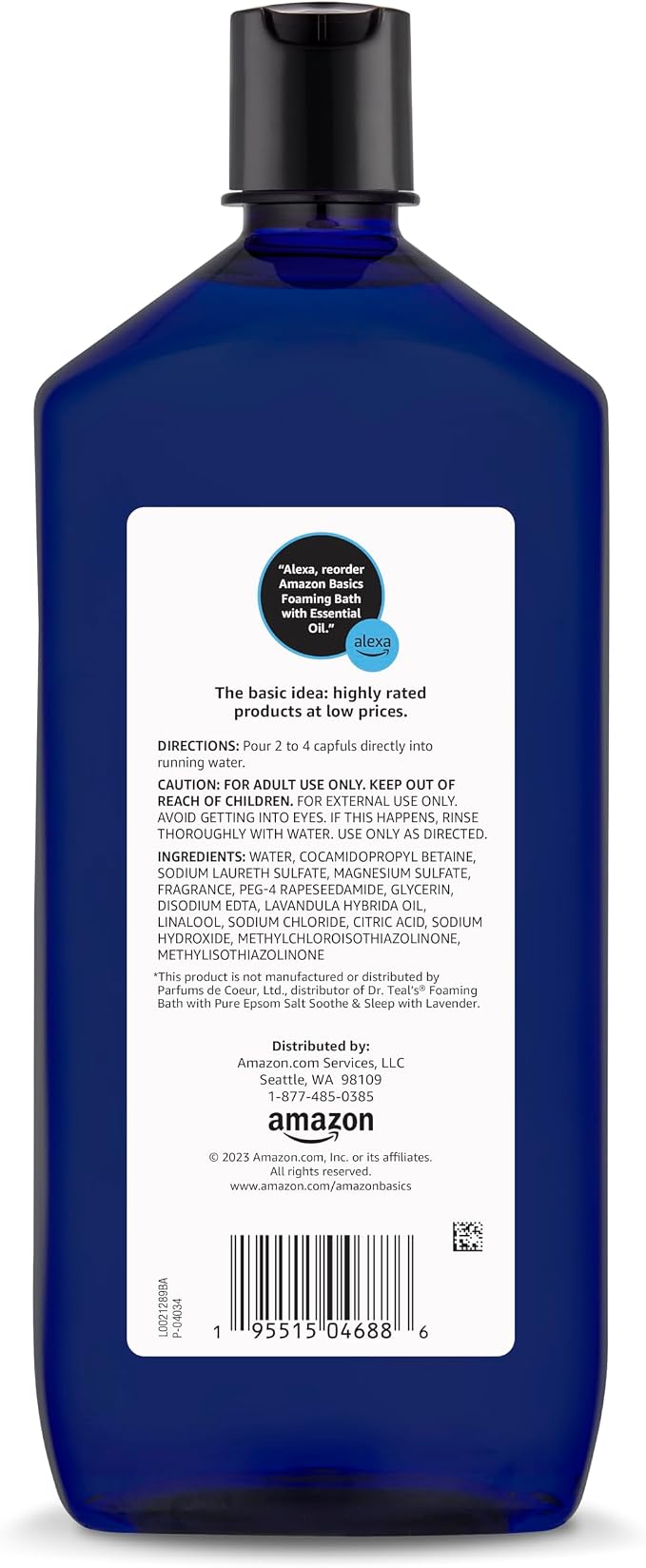 Amazon Basics Lavender Scented Foaming Bath - Image 2