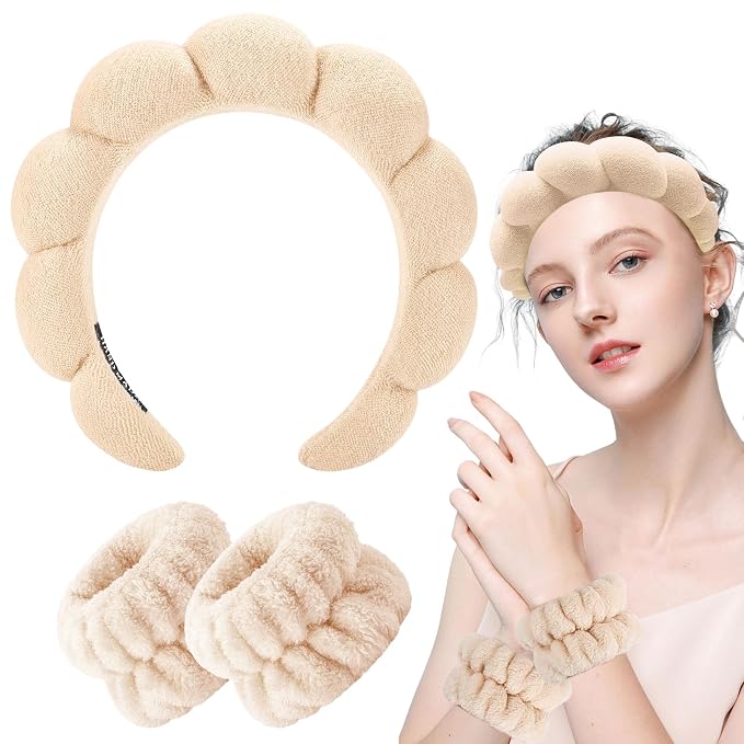 Zkptops Spa Headband for Women Sponge Makeup Skincare Headband Washing Face - Image 8