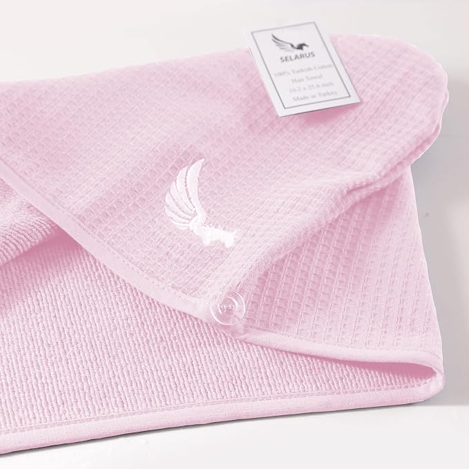 100% Turkish Cotton Hair Towel Wrap - Image 4