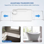 Bathtub Tray for Large Soaking Tub Table Tray Expandable Tub Shelf for Bathtub - Image 4