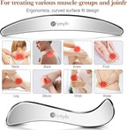 6-in-1 Stainless Steel Muscle & Fascia Scraper Tool Set, - Image 5