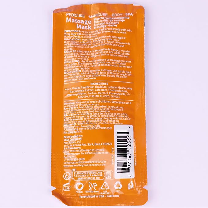 Pedicure Kit Foot Soak Set: Bubble Salt, Sugar Scrub, Massage Mask, Massage - Image 8
