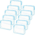 Tbestmax 10 Pack Clear Cosmetic Bags Makeup Bags Portable Waterproof TSA by Tbestmax