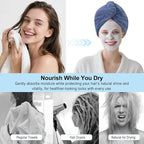 Microfiber Hair Drying Towel Wrap - Image 6