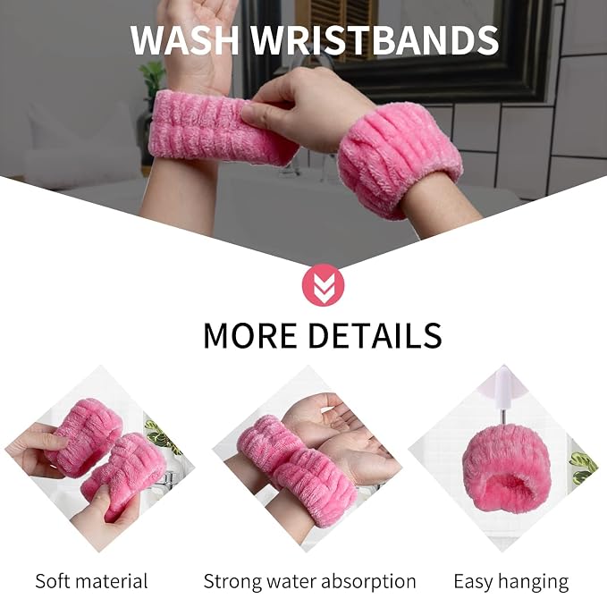 16pcs Skincare Headband Set, Headband Set - Image 5