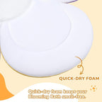 Flower Baby Bath Pad for Infant Bathtub Sink Flower Mat Tub Little Lotus - Image 3