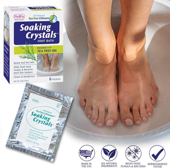 PediFix Soaking Crystals Foot Bath – 6 Packets – Therapeutic Foot Soak - Image 5