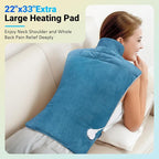 Comfytemp Heating Pad for Back, Neck Shoulder Weighted Design for Snug Fit - Image 8