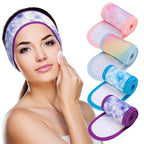 Denfany Spa Facial Headband 4 Pack Ultra Soft Adjustable Skincare by EssentialLife
