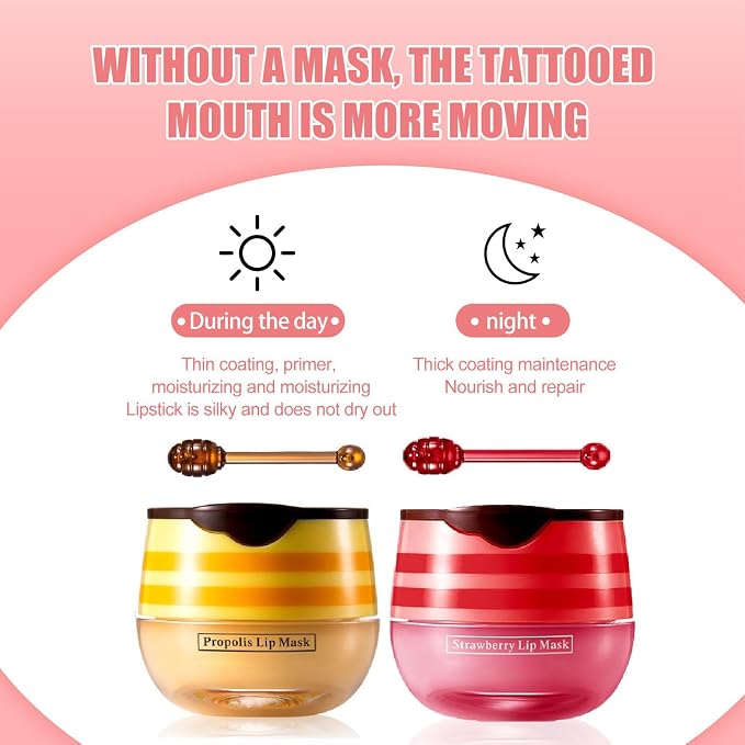 4 Pcs Lip Mask Reduces Lip Lines and Exfoliator, Prevention Dry & Cracked Lip. - Image 4