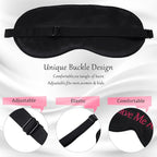 Geyoga 4 Pieces Funny Eye Mask for Sleep Soft Satin Blocking Blindfold - Image 3