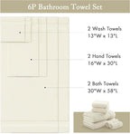 Madison Park Turkish 100% Cotton 600Gsm Luxury Premium Thick Soft Absorbent - Image 7