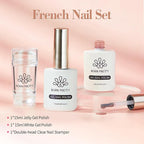 Born Pretty French Manicure Kit, Nail Stamper and 2Pcs Gel Nail Polish - Image 7