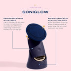 SoniGlow Silicone Face Scrubber/Facial Cleansing Brush – Electric Vibrating - Image 7