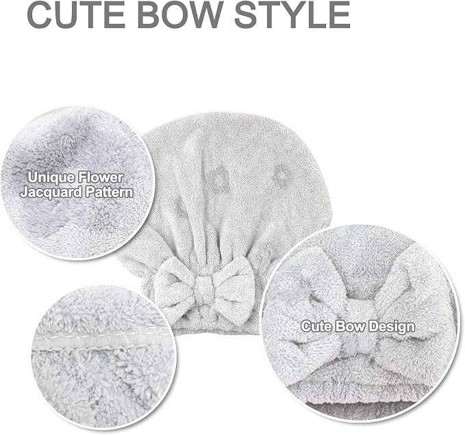 Jseng 3Packs Microfiber Hair Towel - Image 5