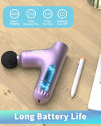 3-in-1 Detachable Massage Gun Deep Tissue, Ergonomic Extension Handle Back - Image 6