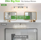 Ascher 4-Light Bathroom Light Fixtures, Modern Vanity Lights - Image 2