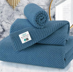 VOOVA & MOVAS Labrador Blue Towels by VOOVAMOVAS
