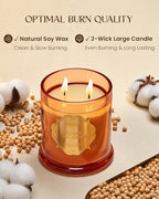 M&SENSE Citrus Candles for Home Scented, Natural Organic Soy Candle 12.7oz 75 - Image 4