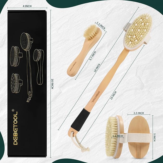 DEBETOOL Dry Brush Set for Body & Face - Image 2