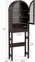 Over The Toilet Storage Cabinet, Arched Bathroom Organizer and Storage - Image 2
