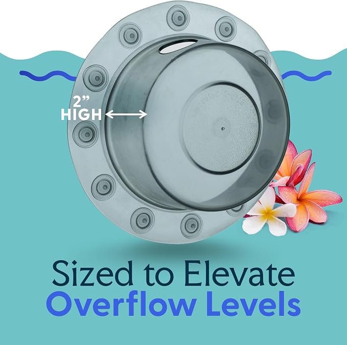 SlipX Solutions Bottomless Bath Overflow Drain Cover - Image 6