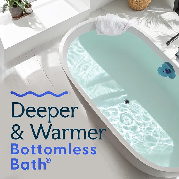 SlipX Solutions Bottomless Bath, Essential Overflow Drain Cover - Image 2