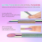 Pre-Treatment Cuticle Pusher, ASTONFOG Dual Ended Cuticle Remover Russian Prep - Image 4