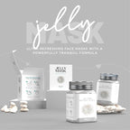 BRÜUN Jelly Mask Jar White Gold Glycolic AC AHA Peel-Off Face Care Rubber Mask - Image 2